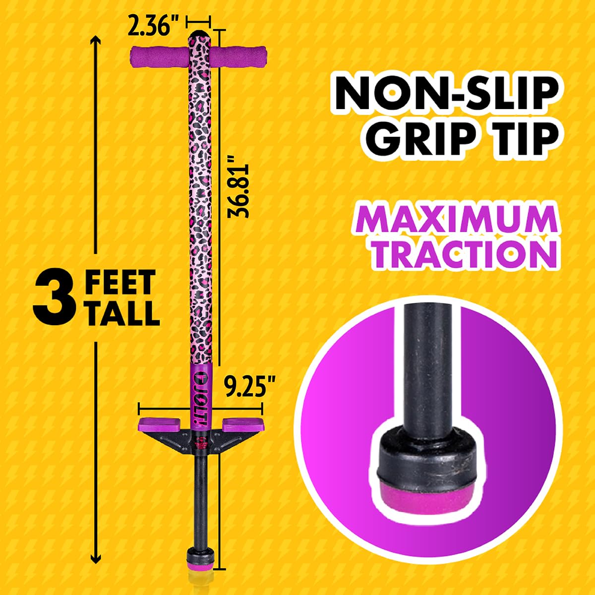 Flybar Maverick Pogo Stick for Kids Ages 5+, 40 to 80 Pounds, Perfect for Beginners, Easy Grip Handles, Anti-Slip Pegs, Outdoor Toys for Boys and Girls