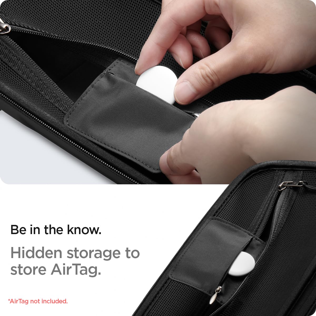 Spigen Rugged Armor Pro Designed for ASUS ROG Ally 2023 RC71L Case/ROG Ally X 2024 RC72LA Case/MSI Claw A1M Hard Shell Carrying Case with Pockets for Accessories and Original Charger Storage Bag