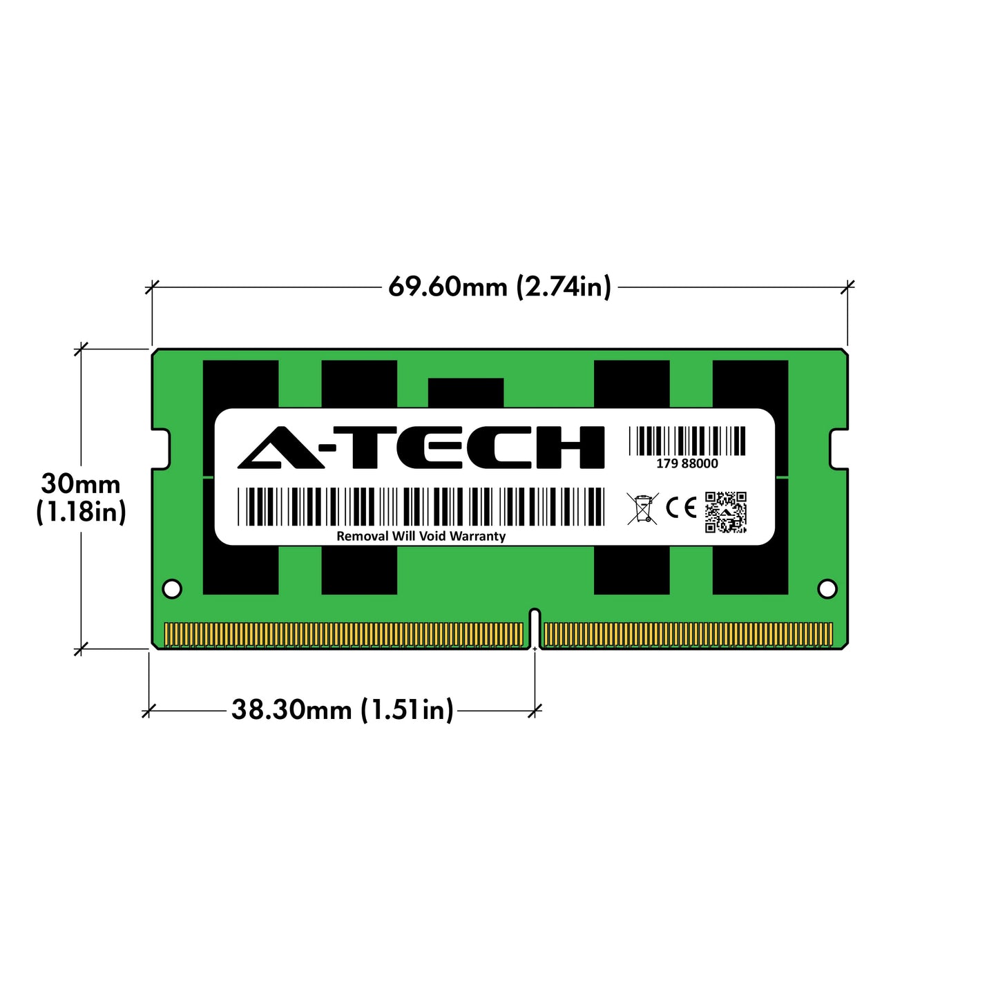 A-Tech 32GB (2x16GB) RAM Replacement for Synology D4ECSO-2666-16G, D4ES01-16G | DDR4 2666MHz PC4-21300 ECC SODIMM 2Rx8 1.2V Memory Upgrade for NAS DiskStation, RackStation, FlashStation, & NVR DVA