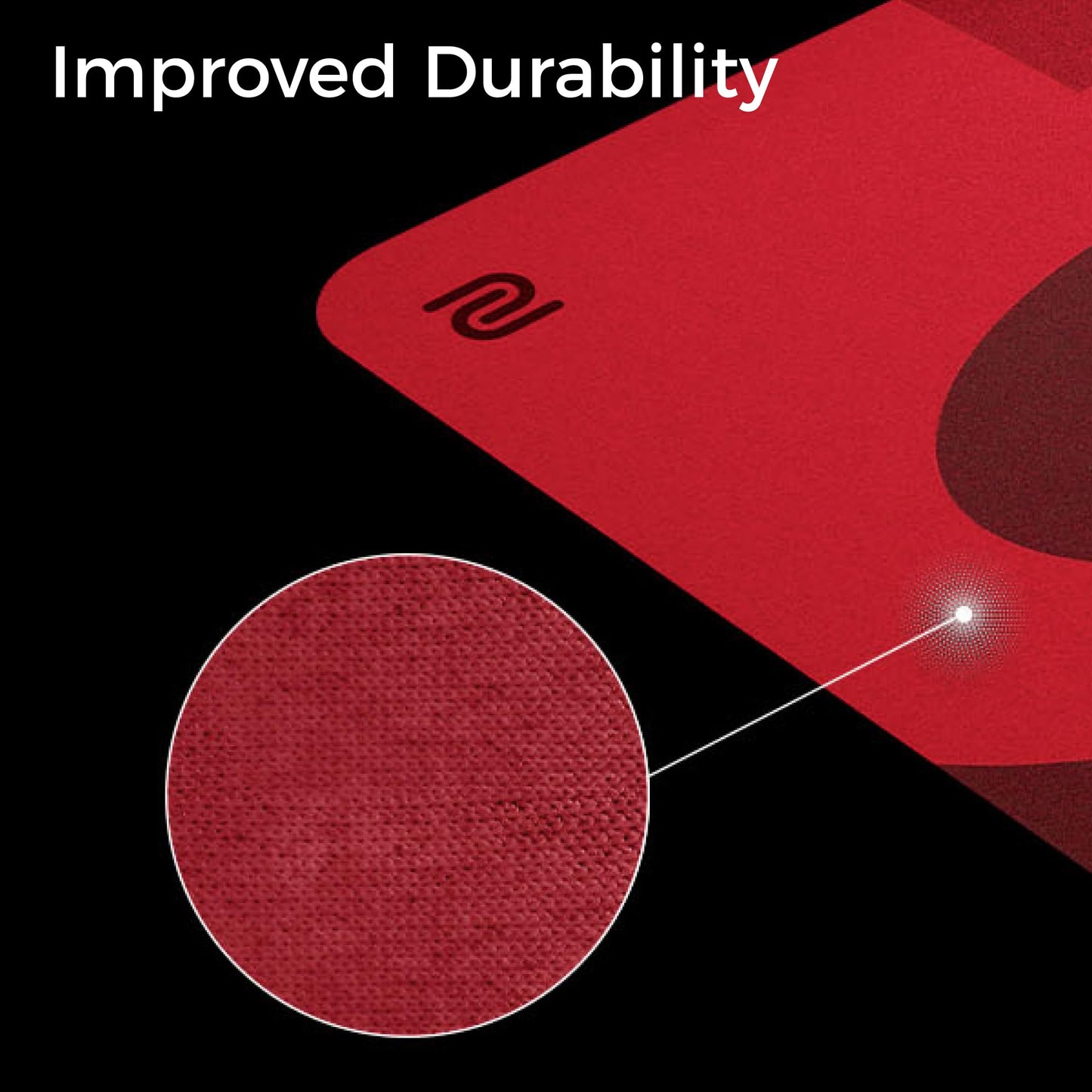BenQ Zowie H-SR-SE Rouge II Extra Large Esports Gaming Mouse Pad, Humidity Resistance Color Cloth, Smooth Glide Feel, Uniform high-Density Rubber Base with Medium Softness, Anti-Slip Base