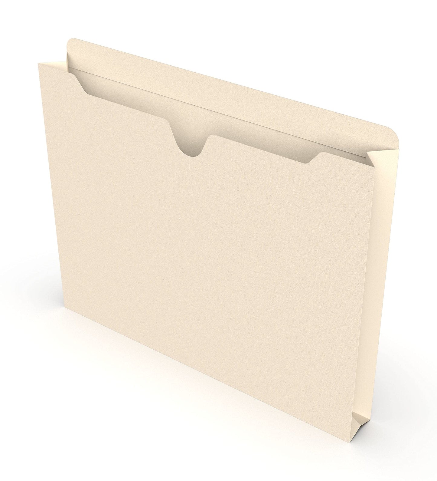 Staples File Jackets with Reinforced Tab, Letter Size, 1.5‑Inch Expansion, Durable Manila Construction – 50/Box