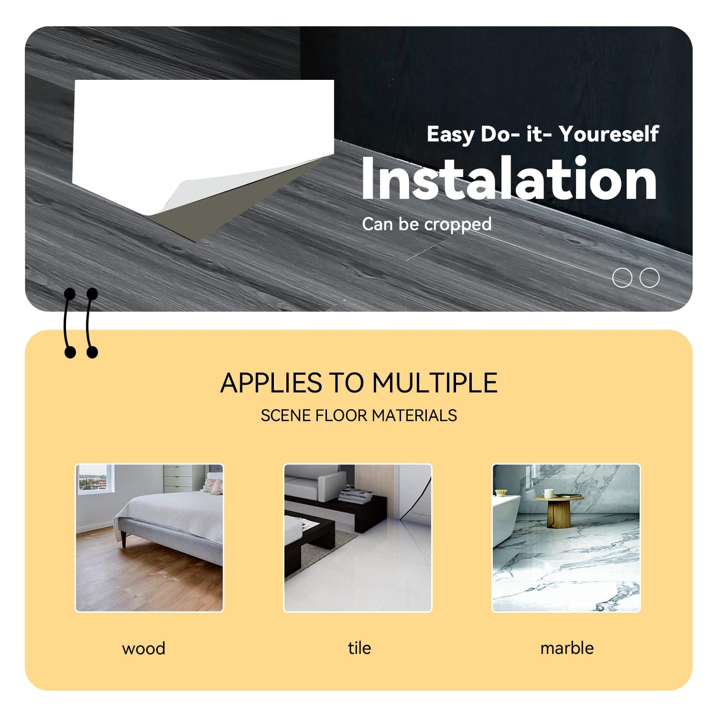 auxua Wood Grain Peel and Stick Floor Tiles – 11.8” Width, Full Roll Length of 394" – Versatile Design for Any Space, Grey Self Adhesive Vinyl Flooring, Waterproof and Non-Slip Features