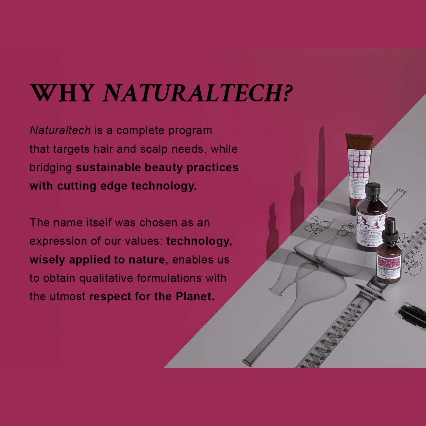 Davines Naturaltech REPLUMPING Shampoo, Gentle Cleasning To Add Hydration, Elasticity And Protection, Add Fullness, 8.45 fl. oz.