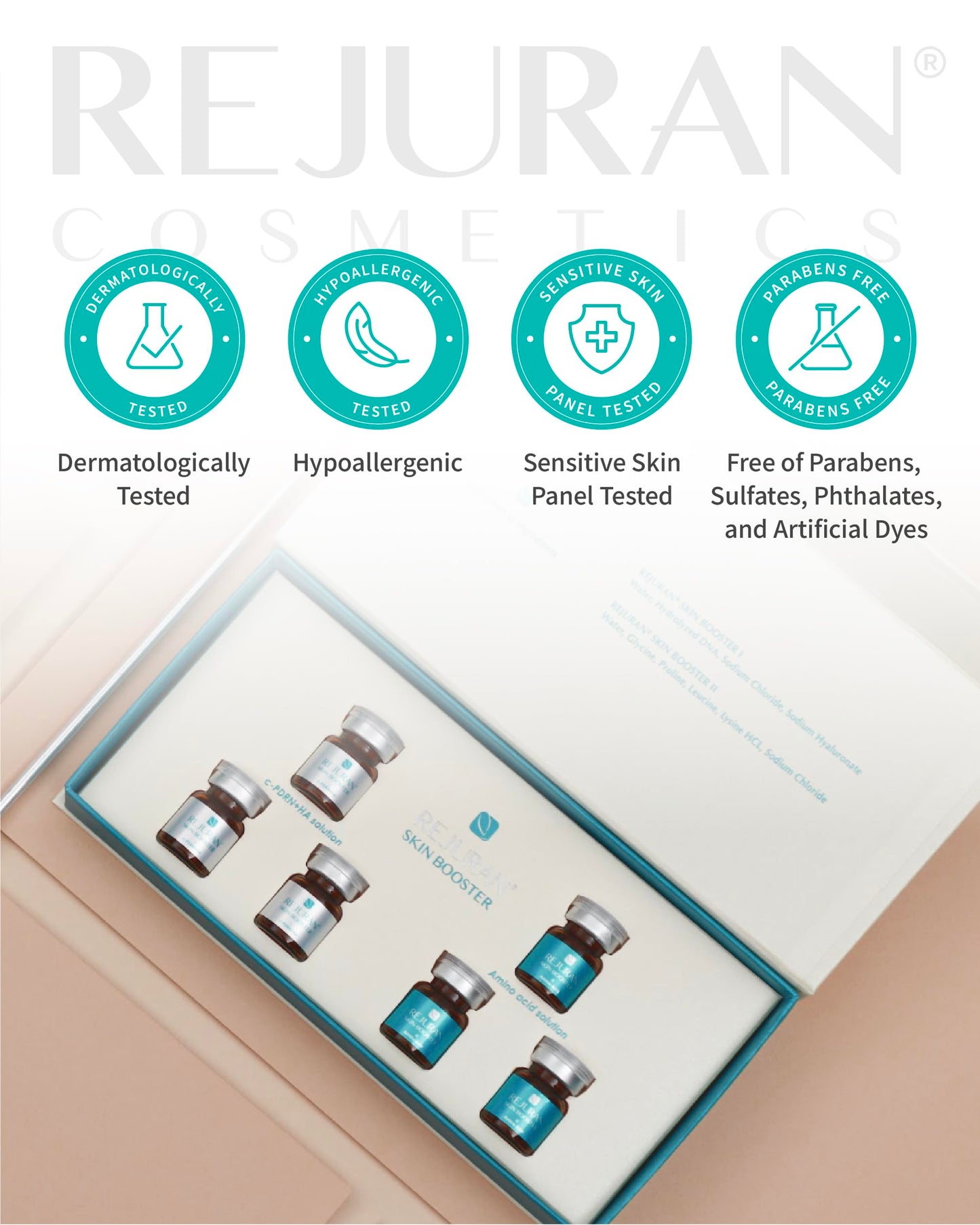 REJURAN® Turnover Ampoule, c-PDRN® - Anti-Aging Face Serum for Firmness, Radiance, and Youthful Skin. Korean Skin Care, Clinically Developed (1.01 fl oz)