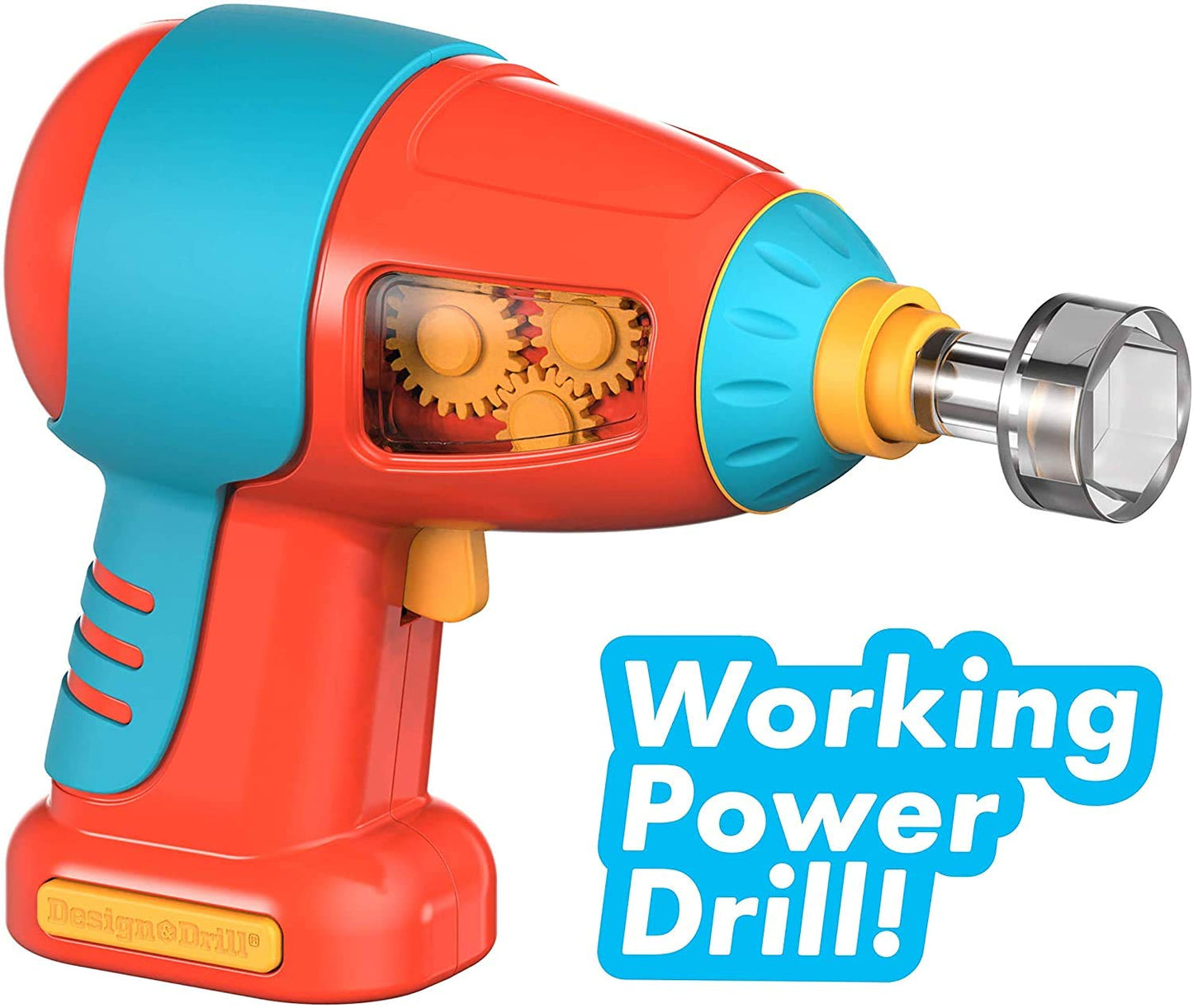 Educational Insights Design & Drill Bolt Buddies Rocket - Construction Toys & Toddler Tools, Kids Tool Set with Real Electric Drill Toy, Take Apart STEM Set, Building Kits and Gifts for Ages 3+