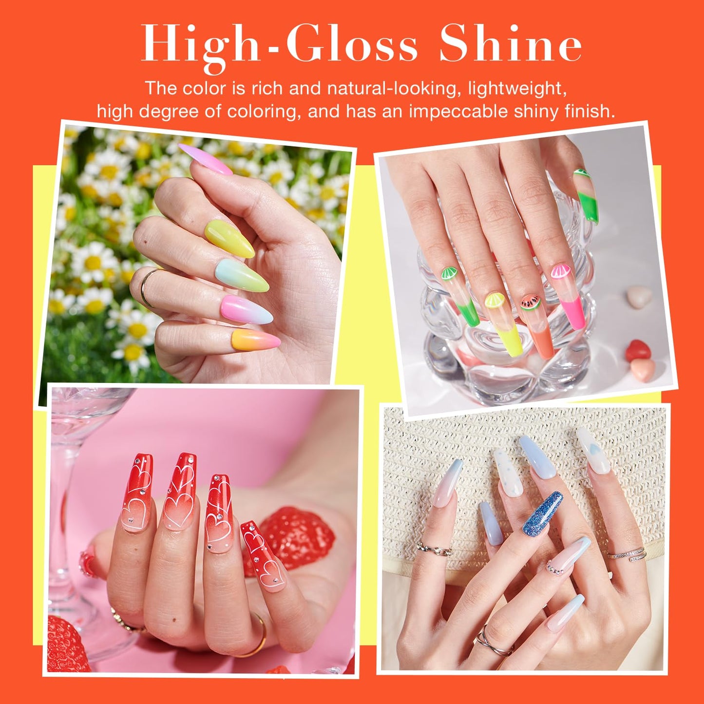 AZUREBEAUTY 170Pcs Dip Powder Nail Kit Starter 36 Colors Pink Red Purple Spring Summer Dipping Powder with Base/top Coat Activator Dip Liquid Set + Nail Removal Accessories Set for Gift