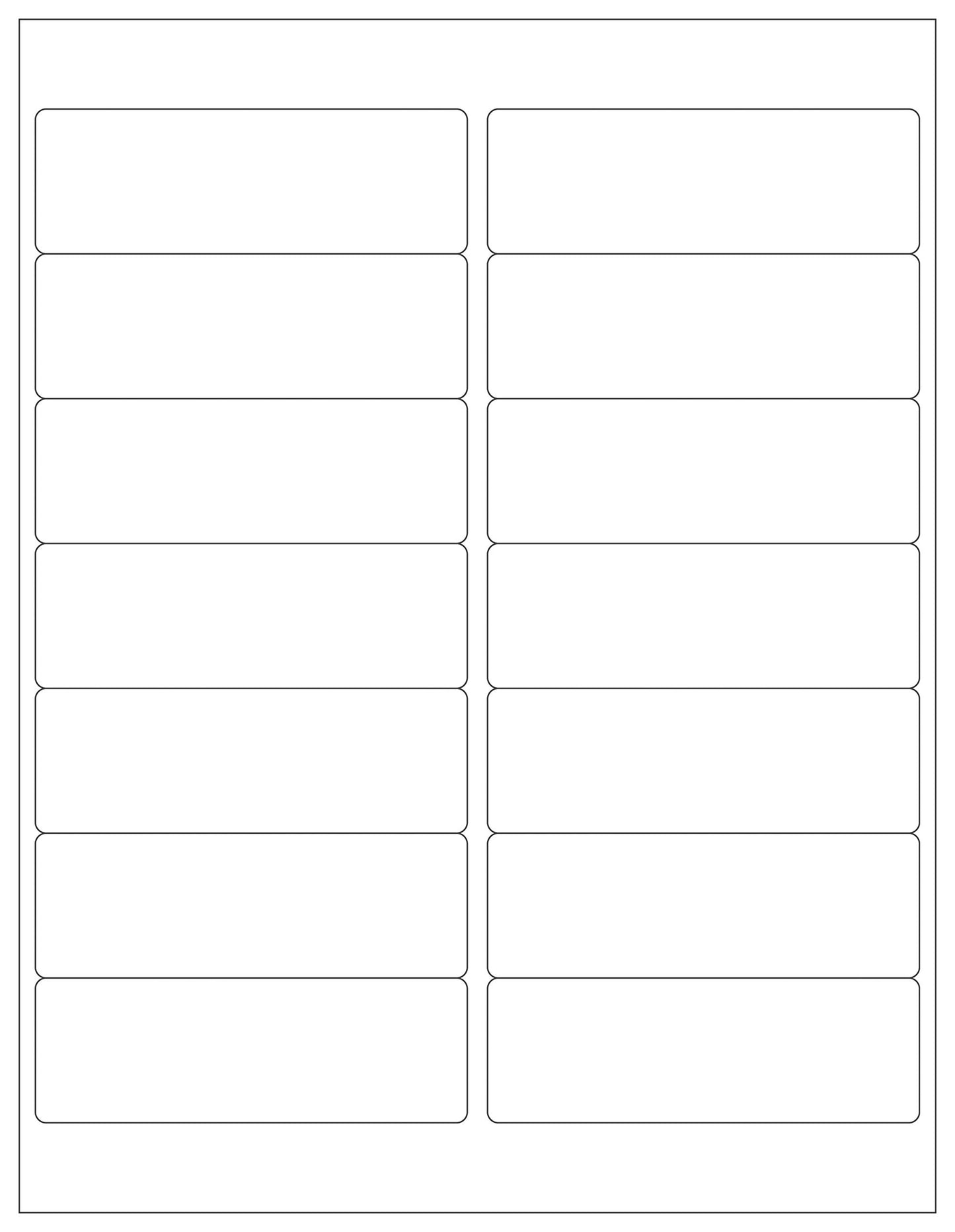 400 Sheets; 5,600 Labels of HouseLabels 14-UP, Address/Mailing Labels (4.0" x 1-1/3") - BPA Free!