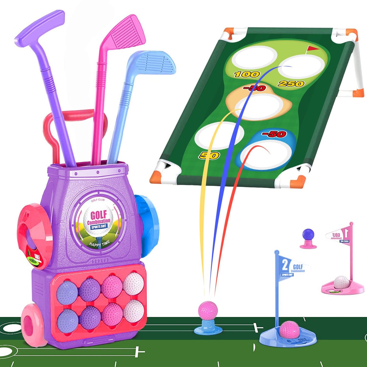 TOY Life - golf clubs for kids ages 3-5, golf set for kids, golf clubs for kids, baby golf clubs, golf toy, baby golf set, kids golf games