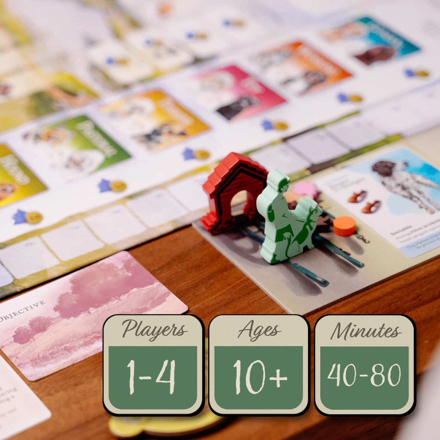 Dog Park – The Fun Strategy Board Game for Family Night – Perfect for Dog Lovers, Kids & Adults – for 1-4 Players, Ages 10+ – Easy to Learn