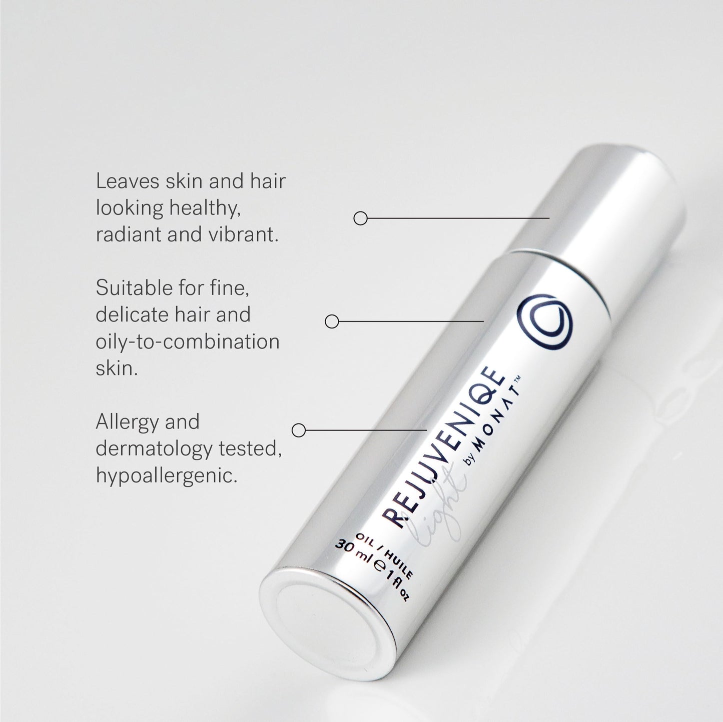 MONAT Rejuveniqe® Light, Hair & Skin Rejuvenation Light Serum – Hair & Skin Formula – Potent Moisturizing Serum – Deep Hydration Radiant Vibrant Skin & Hair Serum
