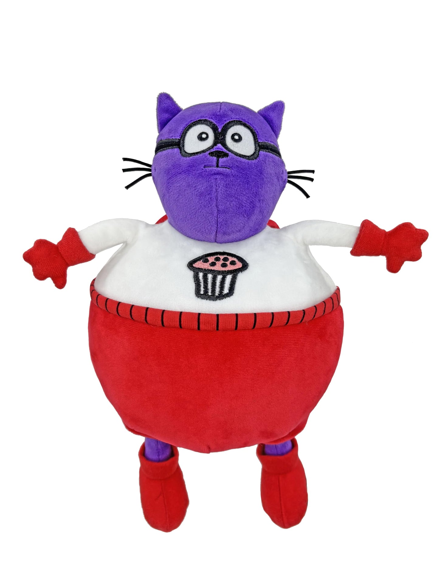 MerryMakers Dog Man's Commander Cupcake Plush, 12.5-Inch, Based on Big Jim Begins by Dav Pilkey