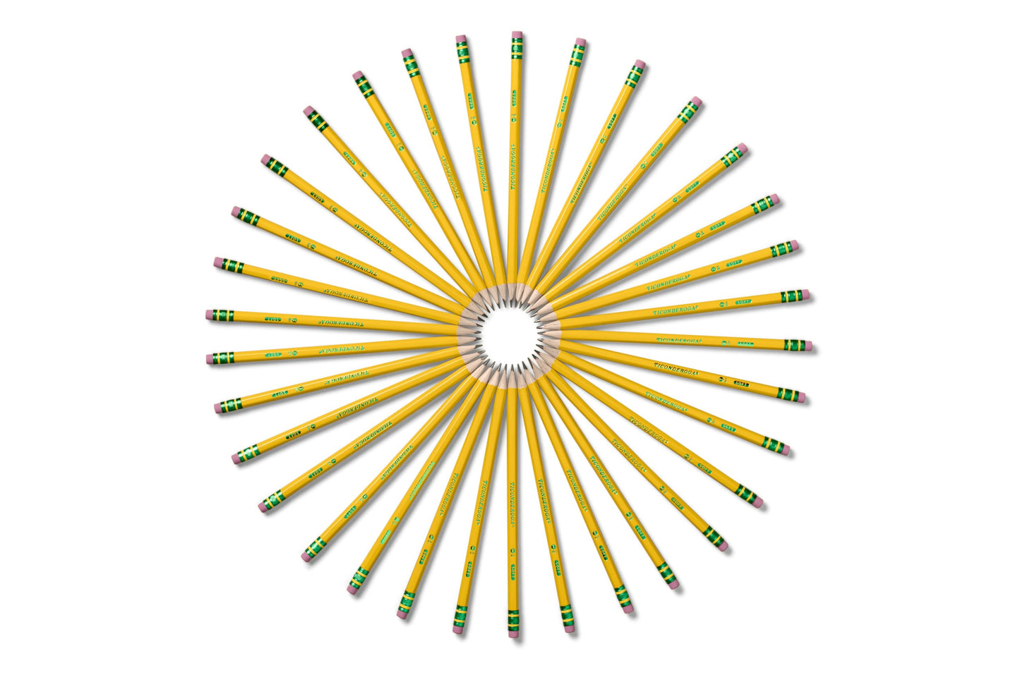 Ticonderoga Wood-Cased Pencils, Pre-Sharpened, 2 HB Soft, Yellow, 240 Count