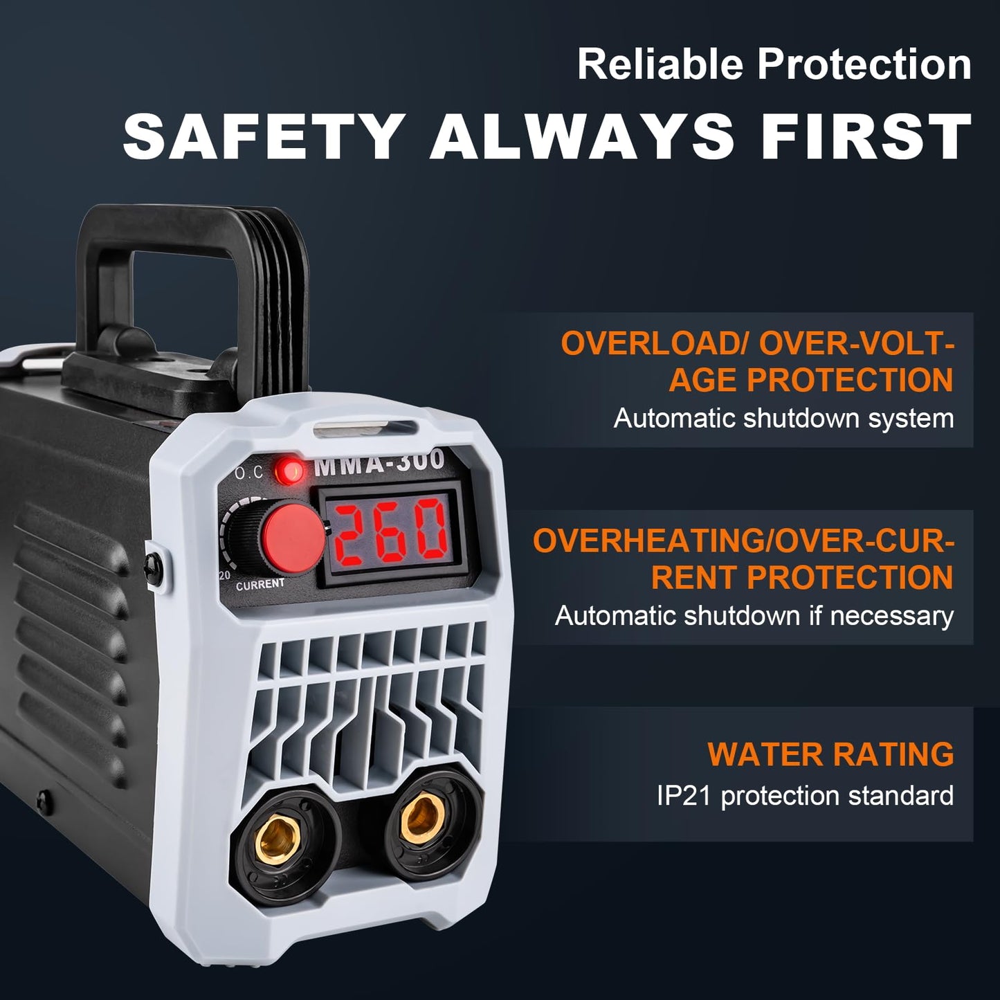 BetyBedy Stick Welder, Portable Mini Welding Machine, 110V MMA-300Amp Welder Machine with Hot Start, Arc Force, Anti-Stick, IGBT Inverter Electric Welding Machine for 1/16"-1/8" Rod ARC Welder