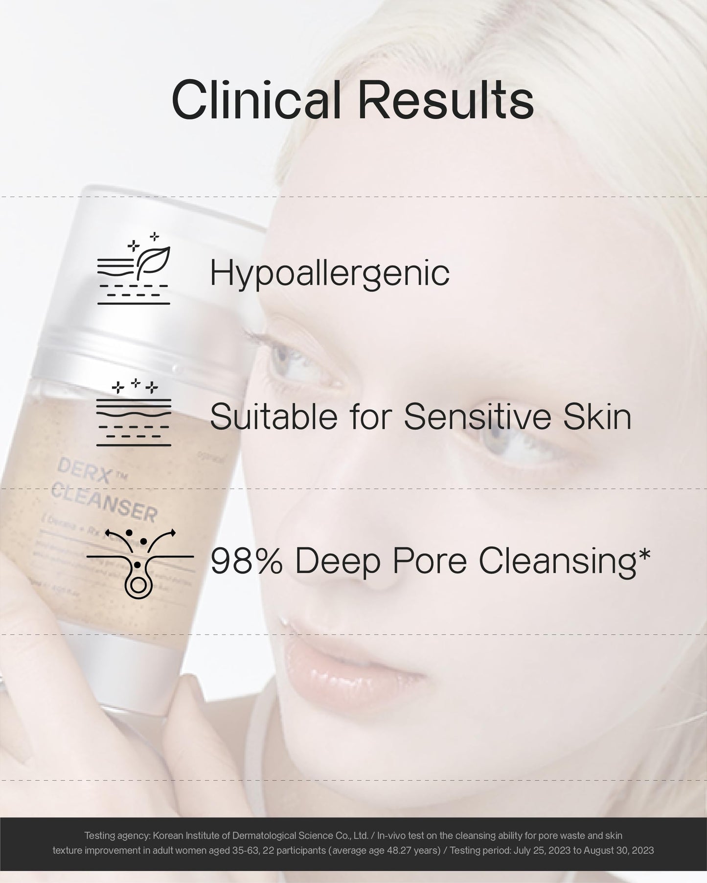 Oganacell DERX Cleanser (4.05 fl oz) - Deep Cleansing Face Wash for Large Pores, Formulated with Walnut Flakes and Amino Acids, Korean Skincare, Gentle Exfoliant