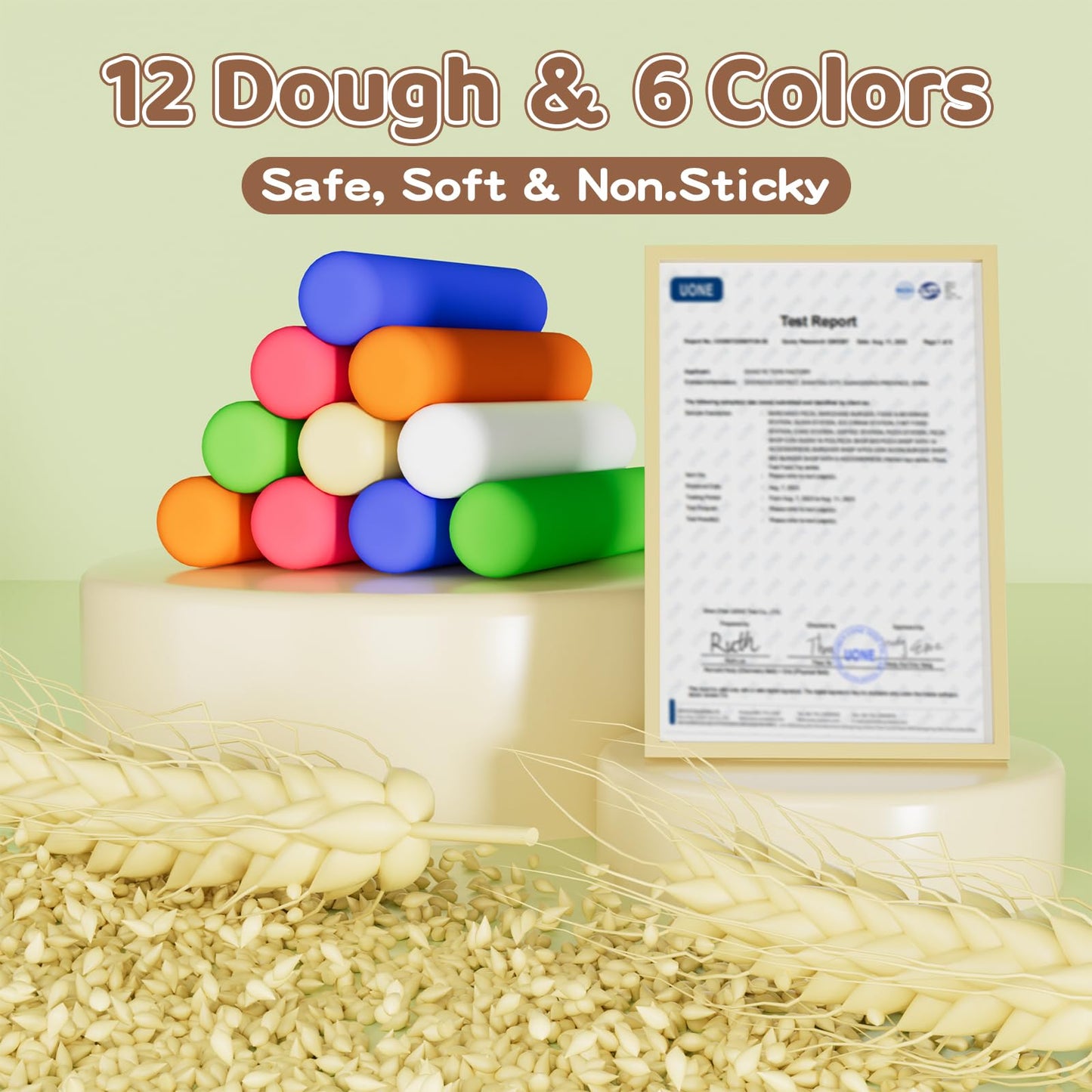 Aprilwolf 75 PCS 4 in 1 Dough Sets for Kids Ages 3-4-8, Art Crafts Dough Tools Kit, Ice Cream Playset Noodle Hamburger Maker Machine Dessert Rack, Kitchen Creations Food Play Toys Toddlers Boys Girls