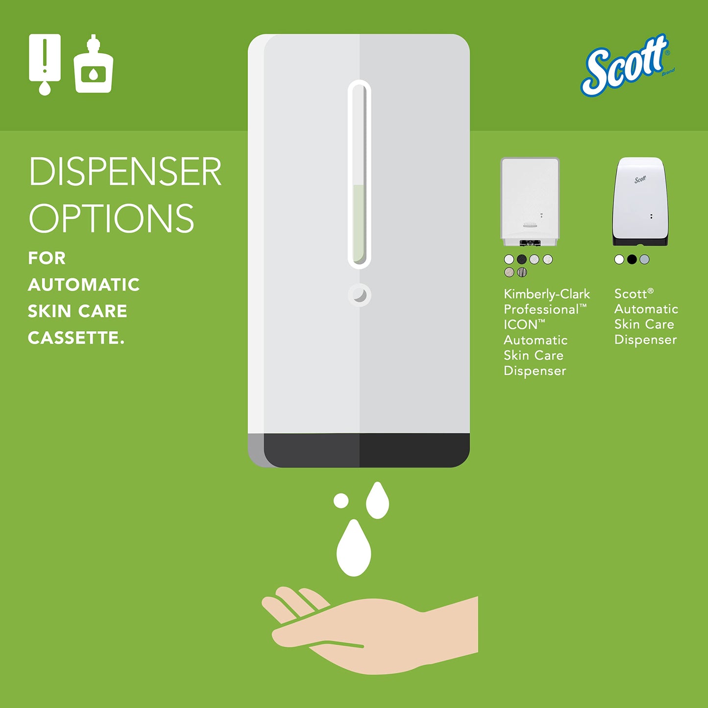 Scott Professional Green Certified Foam Hand Soap (91591), 1.2 L, Foaming, Clear, No Fragrance Added, Ecologo, NSF E-1 Rated, Automatic Refills (2 Bottles)