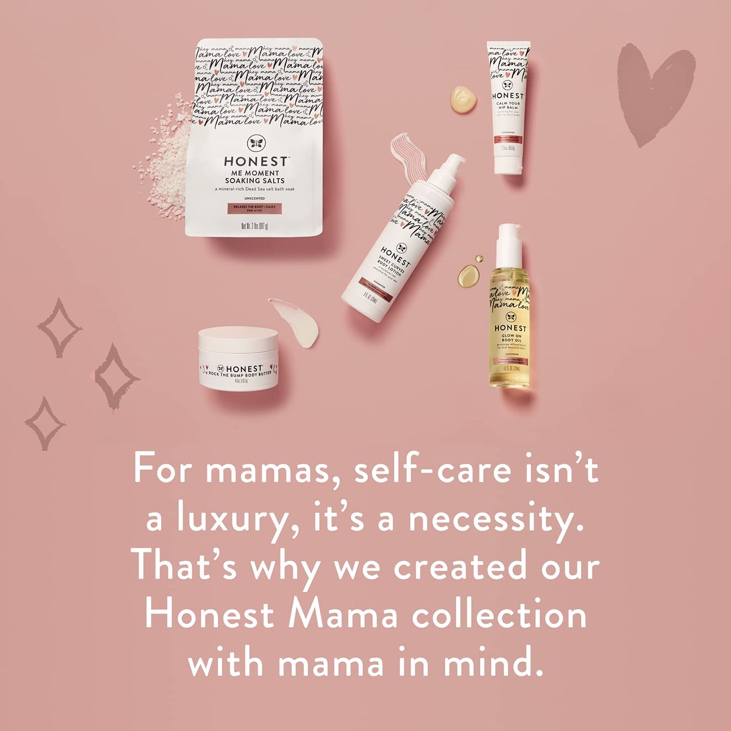 The Honest Company Honest Mama Body + Belly Bump Love Bundle | Moisturizing, Plant-Based Oil + Stretch Mark Butter Cream