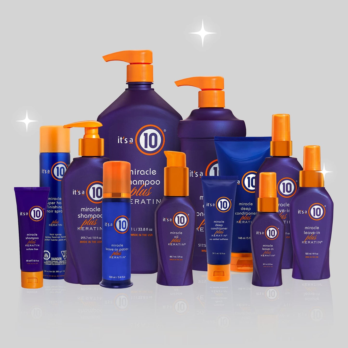 It's a 10 Haircare Miracle Oil Plus Keratin, 3 fl. oz. (Pack of 2)
