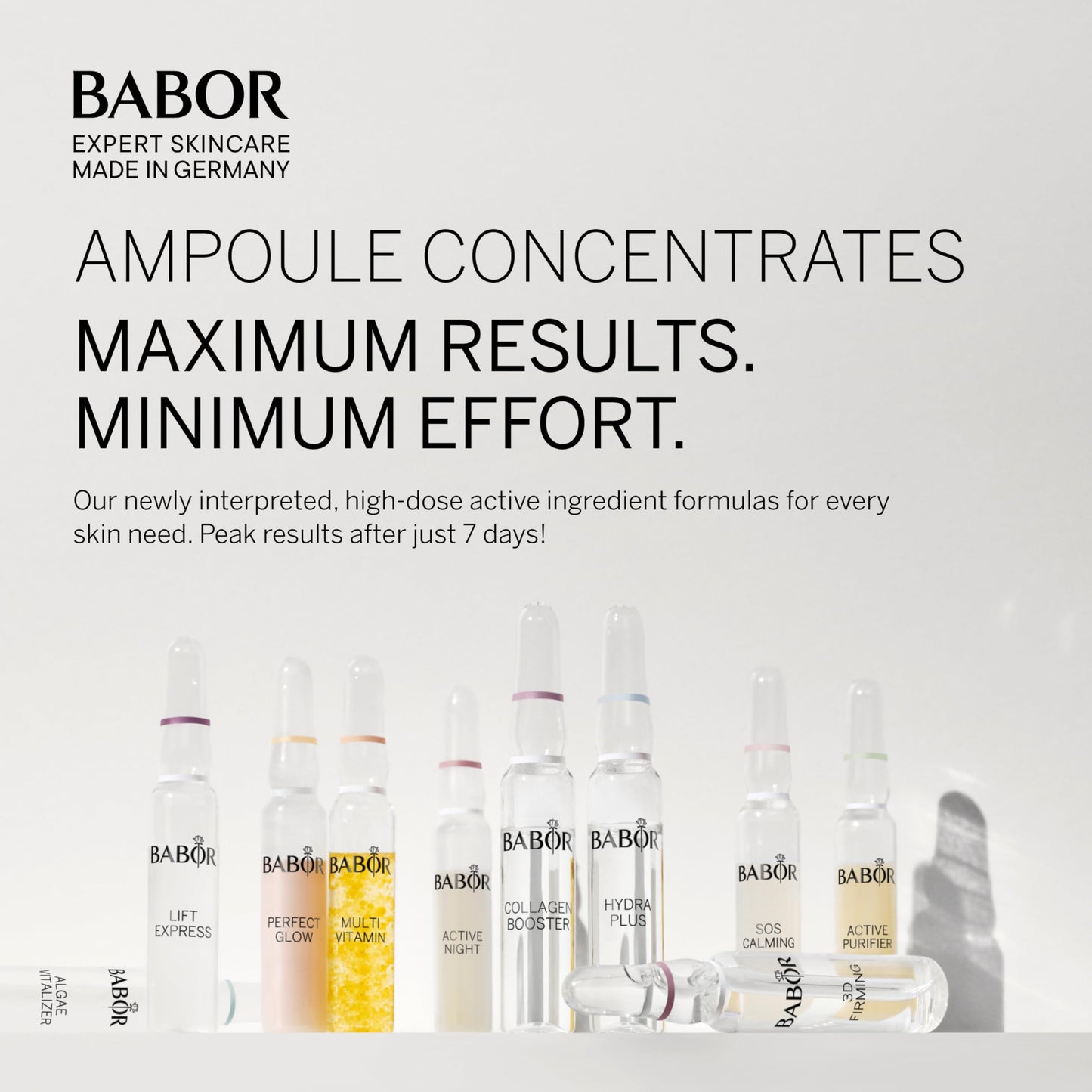 BABOR Collagen Firming Ampoule Concentrate, Collagen Skincare Capsule, Anti Aging Serum, Increase Elasticity, Firming and Lifting 7 Day Treatment