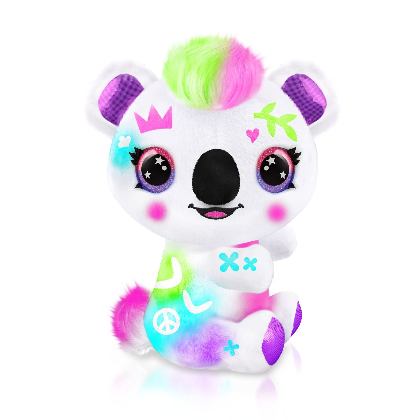 Canal Toys Personalize Airbrush Plush Large Koala! Decorate, wash, repeat! Customize your own spray art plush with markers, battery powered airbrush and 100+ stencils. Ages 6+