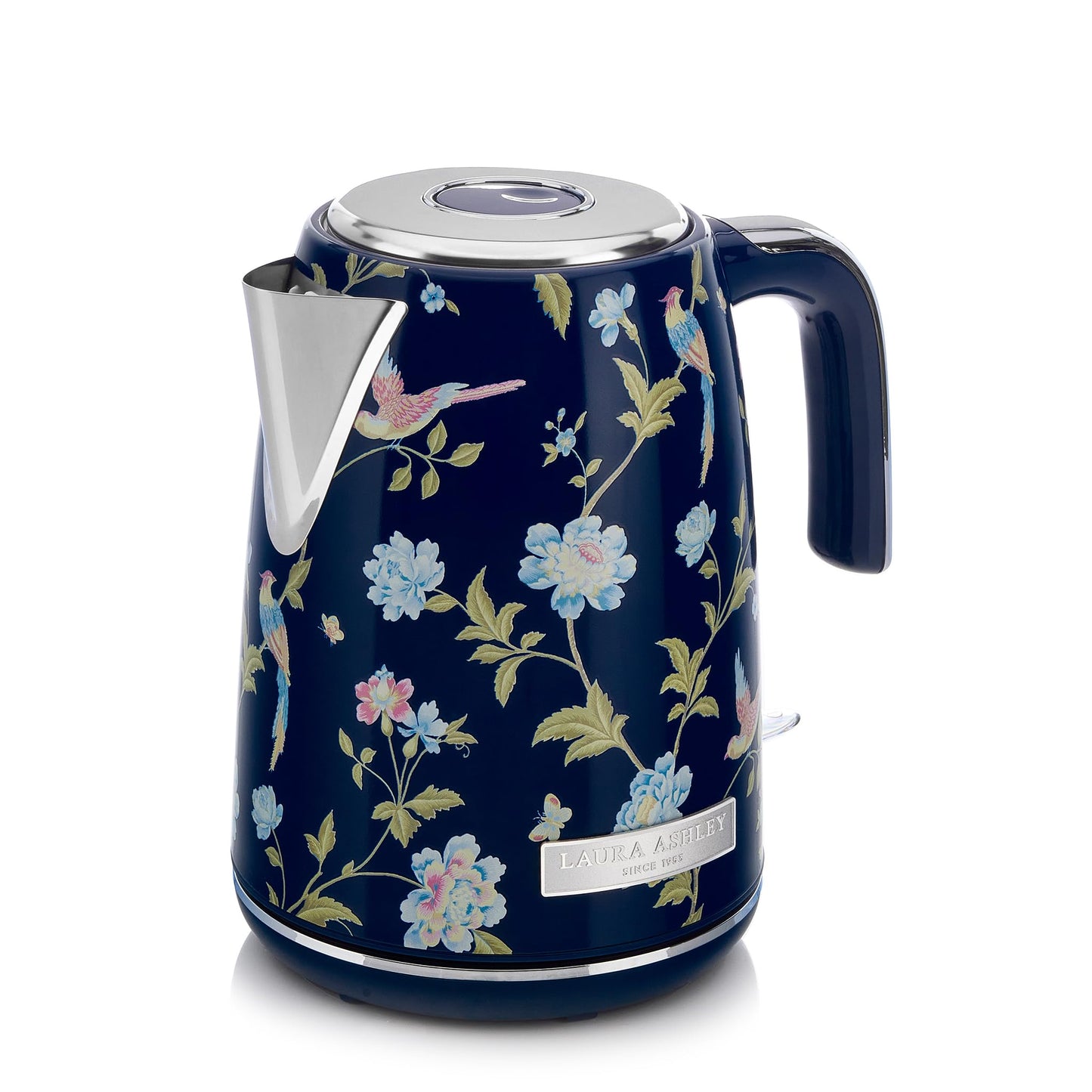 Laura Ashley Stainless Steel Electric Kettle 1.7 Liter - 1500W Rapid Boil Electric Kettles for Boiling Water - Electric Tea Kettles Automatic Shut Off - Overheat & Boil Dry Protection Jug Kettle