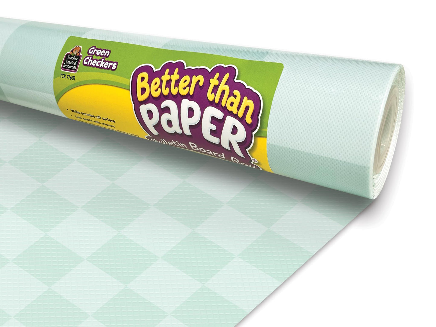Teacher Created Resources Green Checkers Better Than Paper® Bulletin Board Roll (TCR77601)