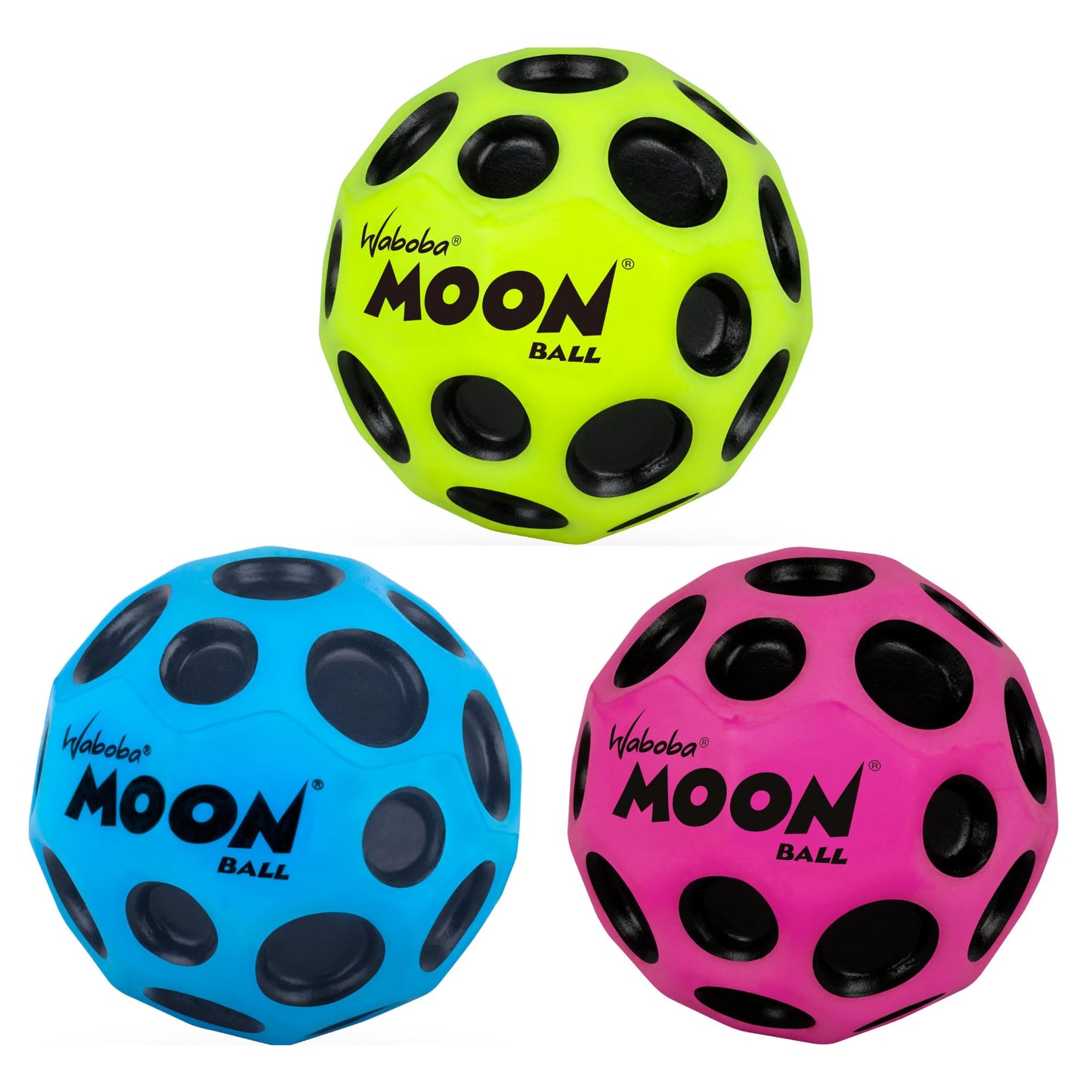 Waboba Moon Balls in Assorted Colors - Set of 3