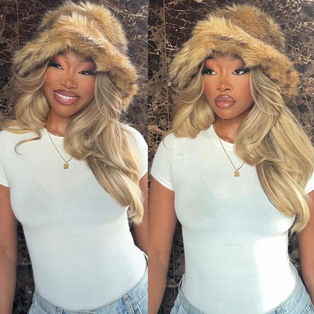 Merhara Highlight Ash Blonde Wigs Human Hair 180% Density 13X4 HD Balayage Glueless Wigs Human Hair for Women Gray Highlight Lace Front Wig Human Hair Pre Plucked Body Wave Lace Front Wigs 18 Inch