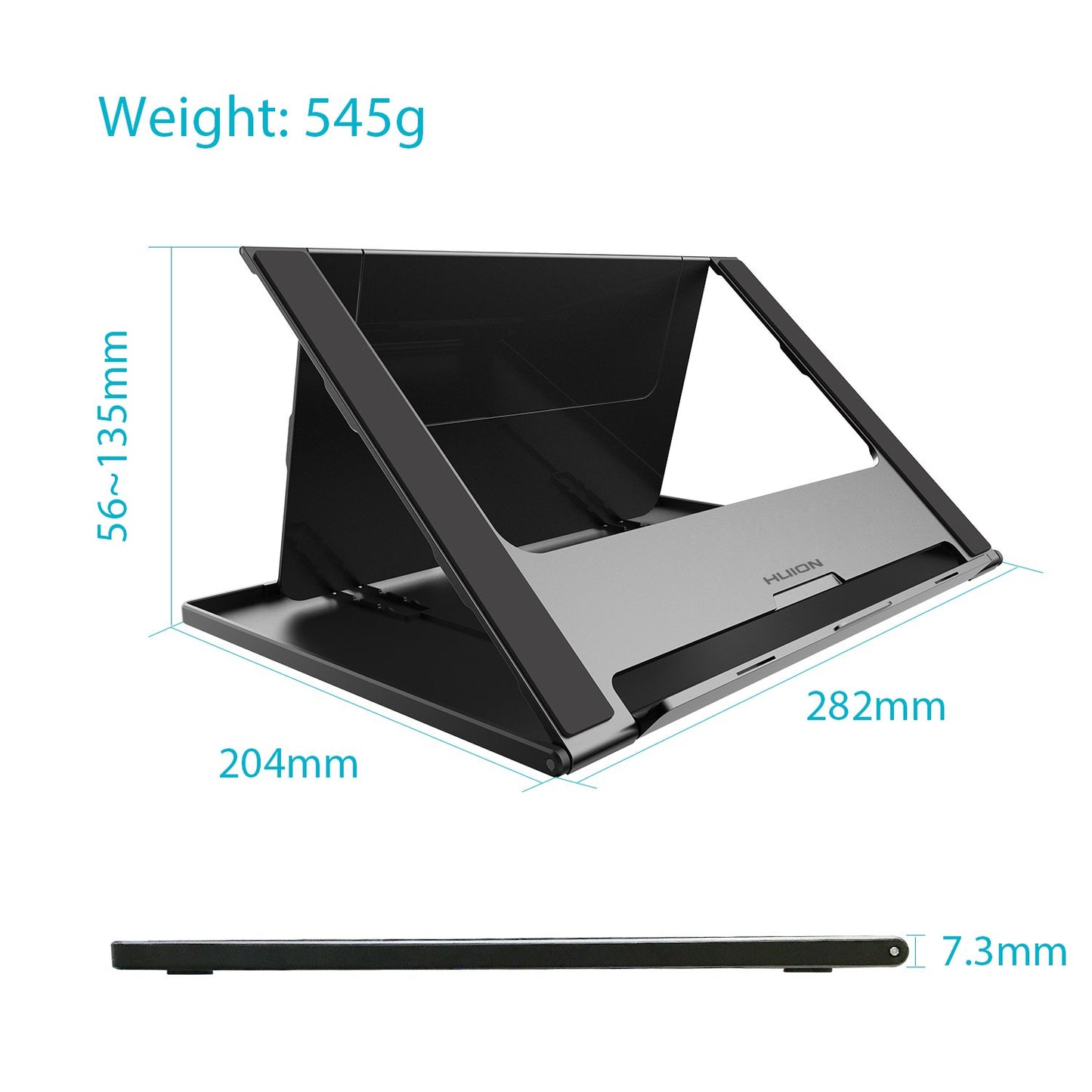 HUION ST200 Adjustable Drawing Tablet Stand Laptop Stand for 10-16inch Laptop, Tablet, Drawing Monitor