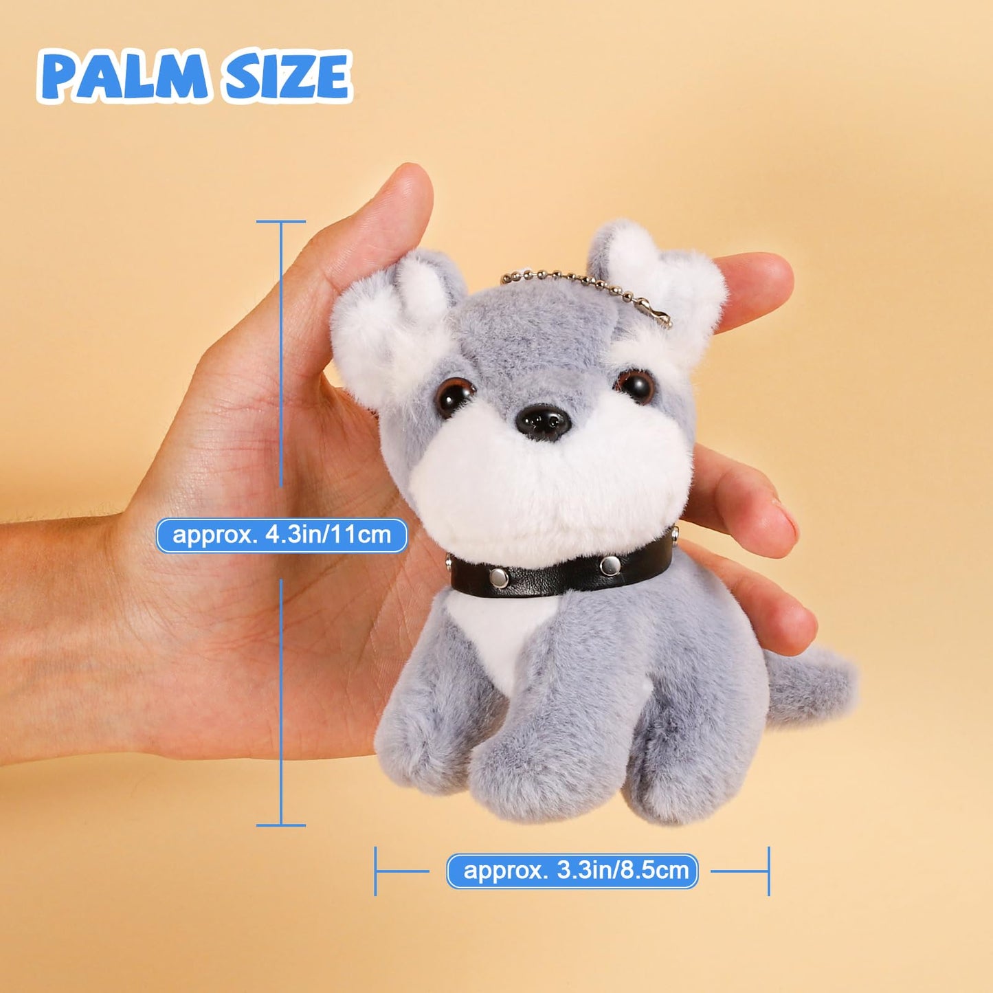 Niceup 20Pcs 4.5in Mini Stuffed Dogs Small Plush Animals for Kids Non-Candy Easter Basket Stuffers Bulk Adopt a Puppy Pet Adoption Pawty Paw Pup Plush Dog Class Toy for Birthday Party Favors Gifts