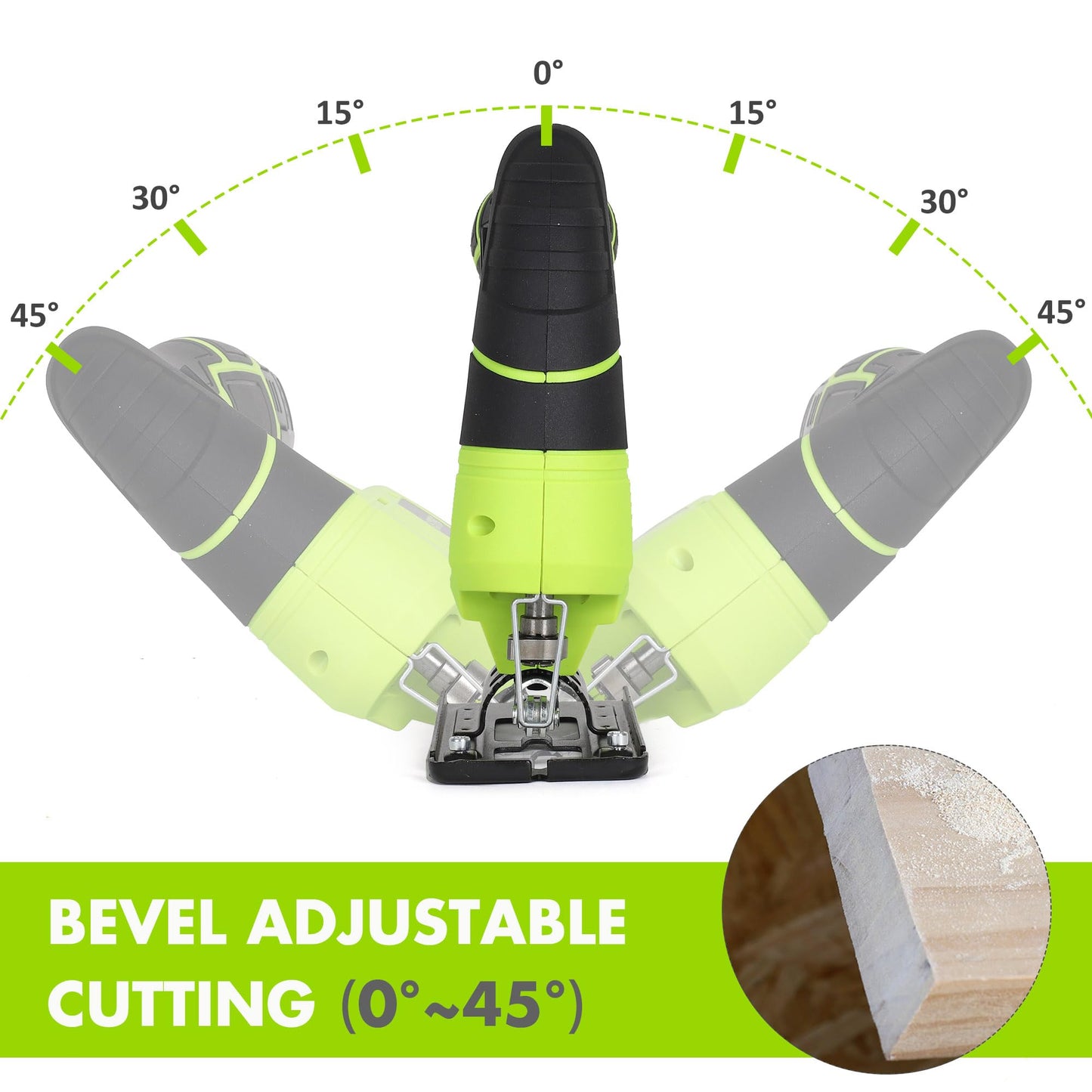 FASTPRO 12V Cordless Jig Saw Kit, Electric Jigsaw with 10pcs Blades & Edge Guide, Included 1.5 Ah Battery, Charger and Storage Case