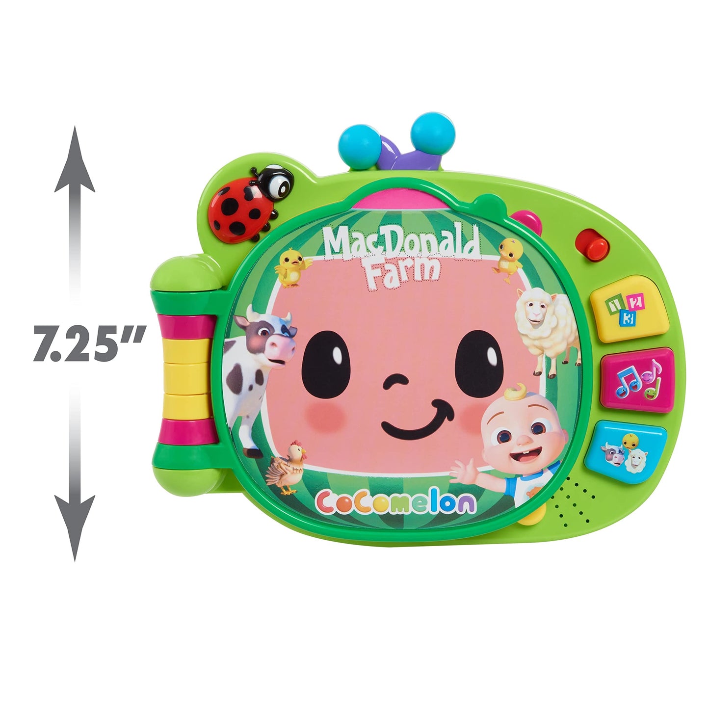 CoComelon Learning Book Interactive Toy for Toddlers with 3 Learning Modes, Music, Numbers, Animal Sounds, 50 Learning Phrases, Officially Licensed Kids Toys for Ages 18 Month, Gifts and Presents