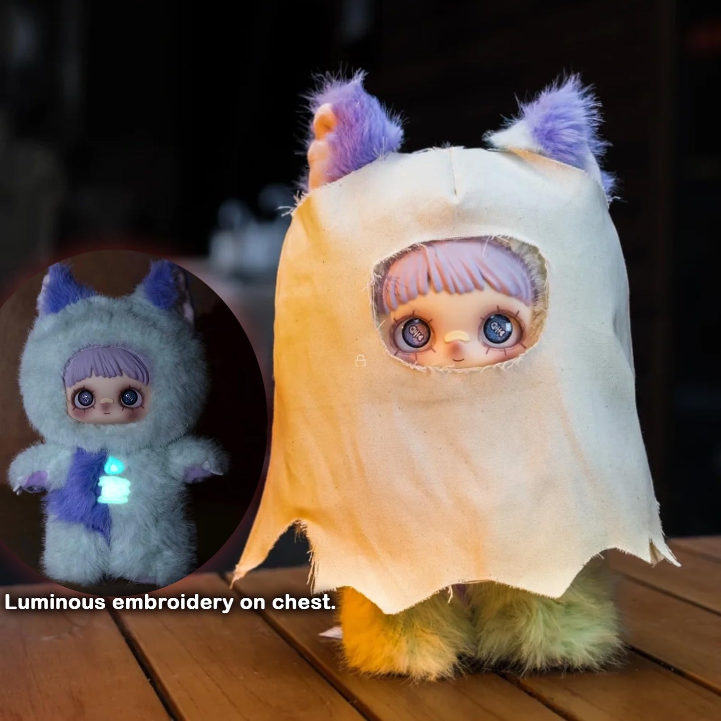 BEEMAI MayMei Dark Forest Series 6-Box Set (Set of 6 No Repeat), Plush Blind Box Cute Figures Collectible Birthday Gifts