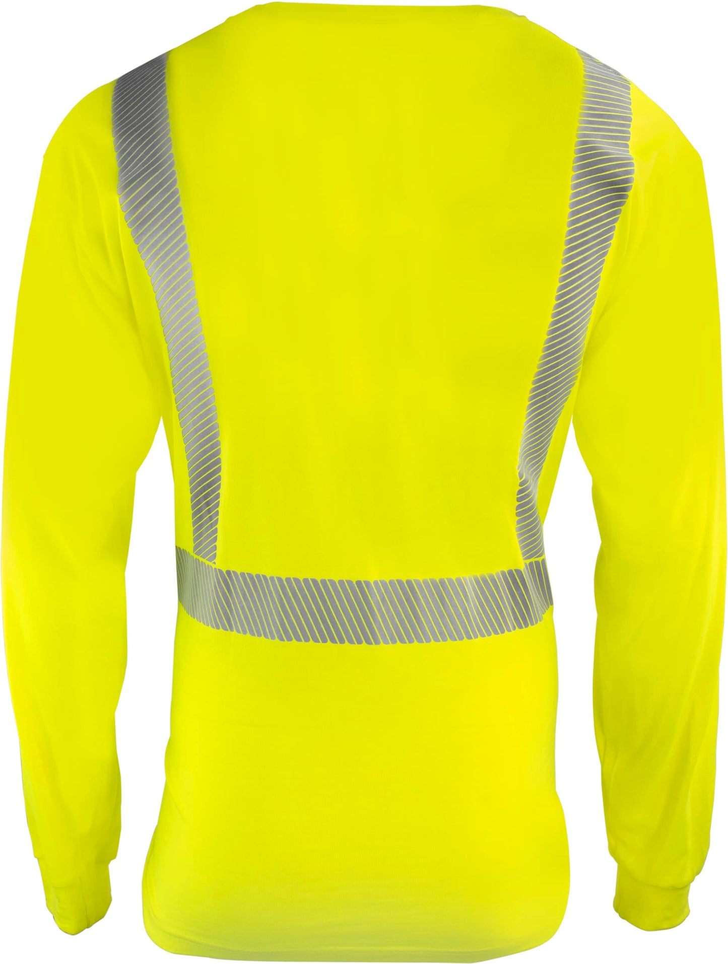Ironwear 1209FR Flame Retardant Hi-Visibility Long Sleeve T-Shirt | Segmented Reflective Tape | 6 Cal/cm2 | ANSI Class 2