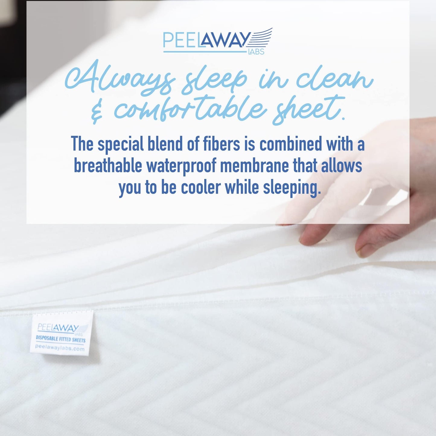PEELAWAYS Disposable Fitted Bed Sheets Mattress Pad Protector – 100% Waterproof Designed Especially for Incontinence – Luxuriously Soft – Change in Under 60 Seconds (King - 5 Layer)