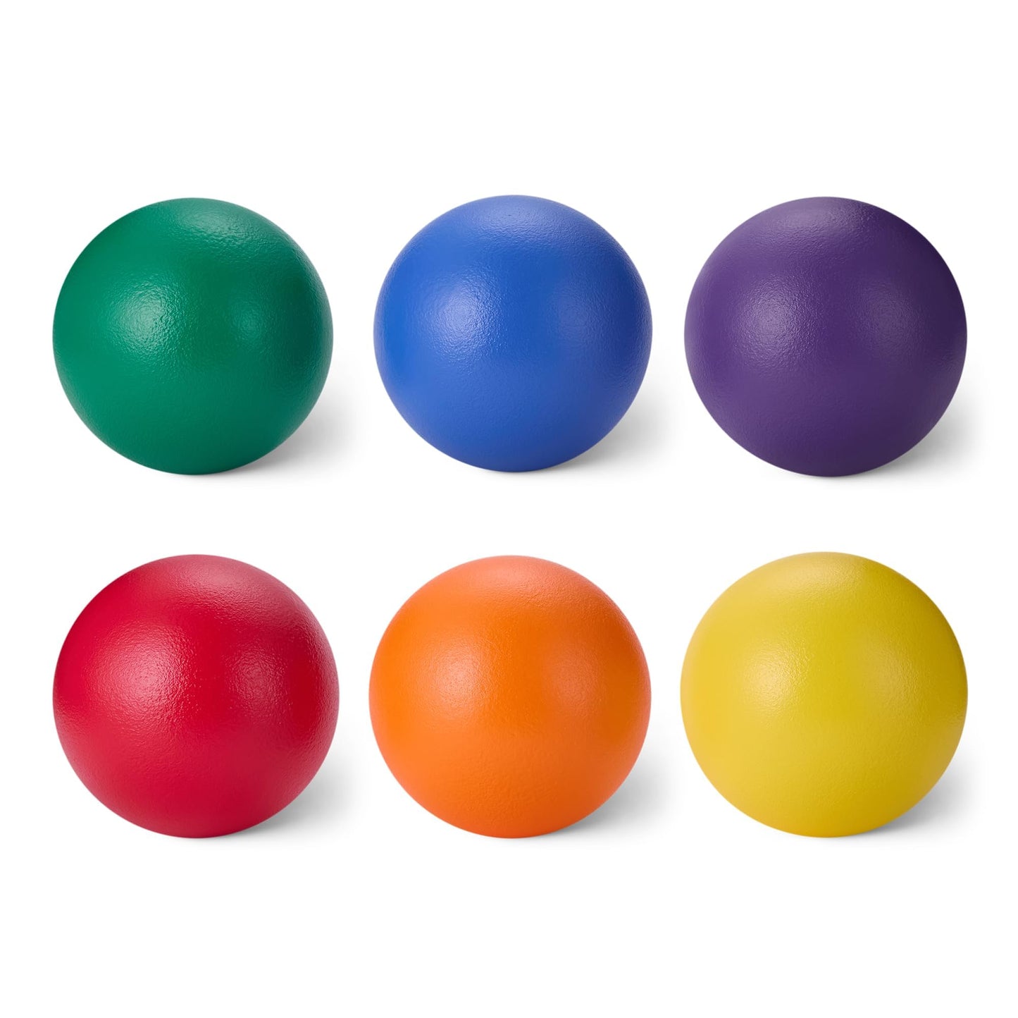 Amazon Basics Foam Dodgeballs with Mesh Storage Bag, 15.2 cm Diameter, 6-Pack, for Indoor Outdoor Games, PE Class, Playground
