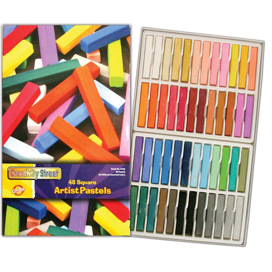 Chenille Kraft Square Artist Pastels, 48 Assorted Colors Set