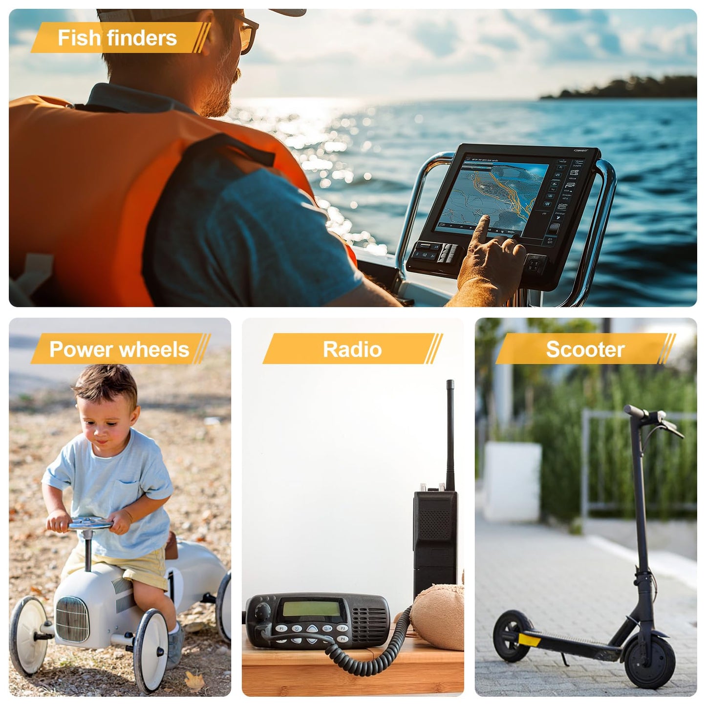 ECO-WORTHY 12V 20Ah LiFePO4 Lithium Battery, 4000+ Deep Cycle Rechargeable Battery with BMS for Trolling Motor, Mobility Scooter, Fish finder, Kids Scooters, Power Wheels, Outdoor Camping
