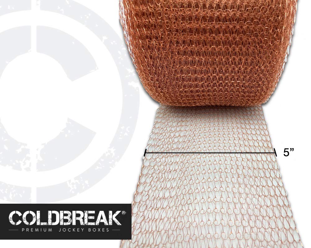 Coldbreak MESH100 Mesh, 5" x 100', Pure 100% Copper, USA Made