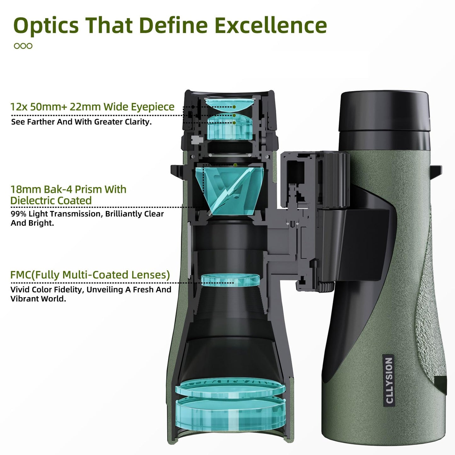12X50 Professional HD Binoculars for Adults with Phone Adapter, High Power Binoculars with BaK4 prisms, Super Bright Lightweight & Waterproof Binoculars Perfect for Bird Watching, Hunting, Stargazing