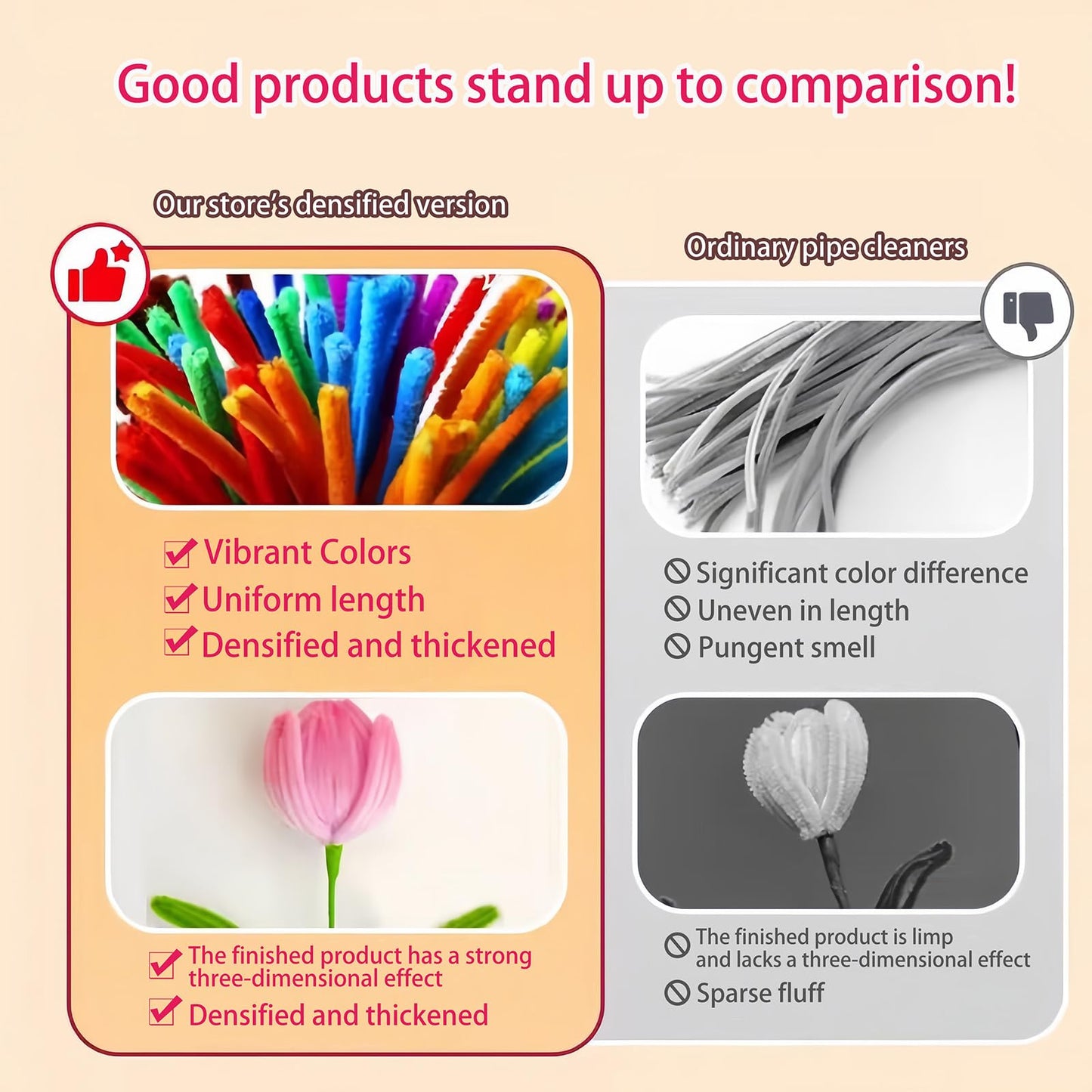 HUEYTON Thick Lavender Pipe Cleaners Craft Set - 400Pcs Chenille Stems for Full & Delicate DIY Lavender Bouquets, Include Stems & Accessories, Ideal for Art Crafts, Home Decor & Gift Making