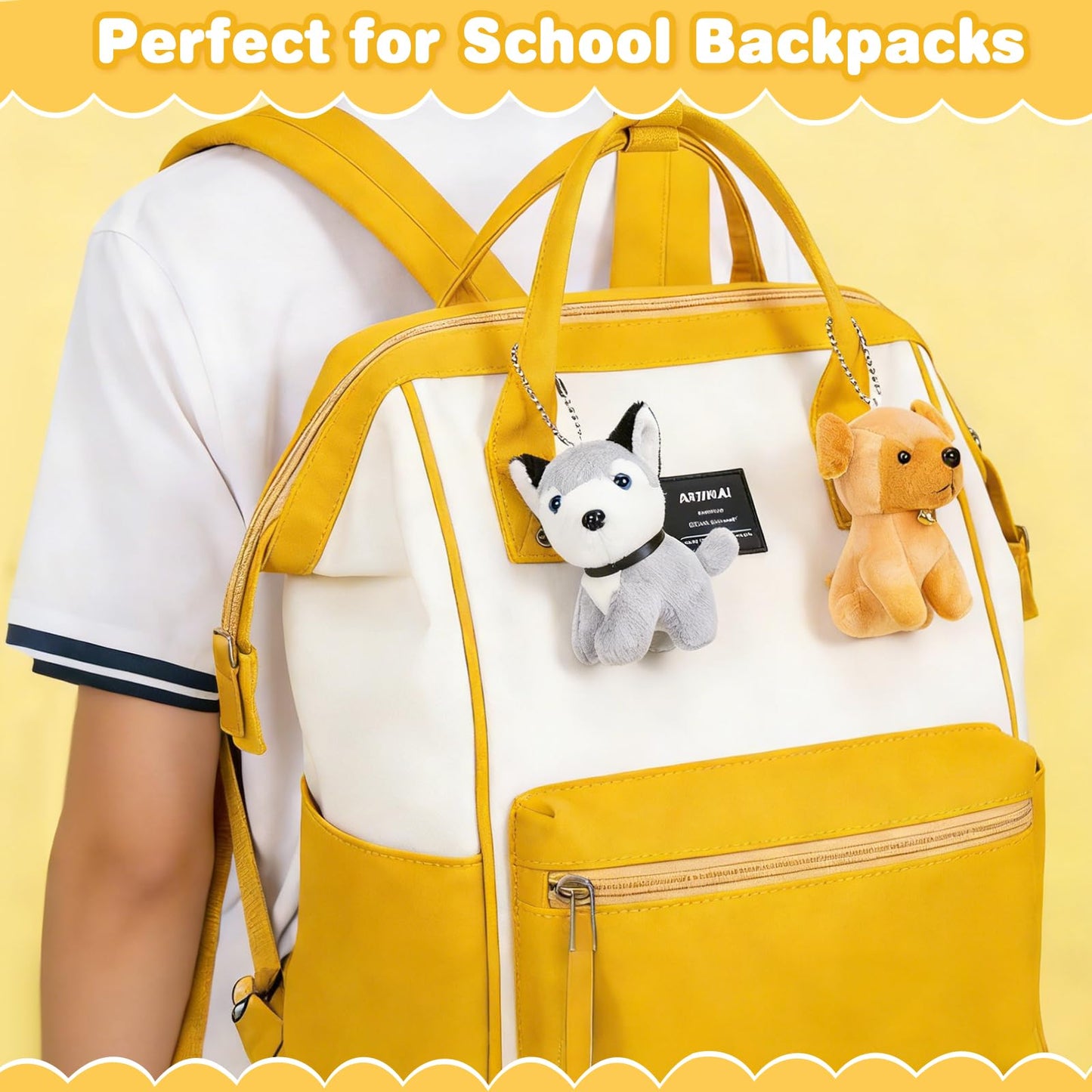 Niceup 24PCS Small Stuffed Animals Bulks Adopt a Puppy Party Favors Mini Plush Dog Gift for Kids Classroom Pet Adoption Birthday Party Decoration Toys Goodie Bag Fillers Easter Basket Stuffer