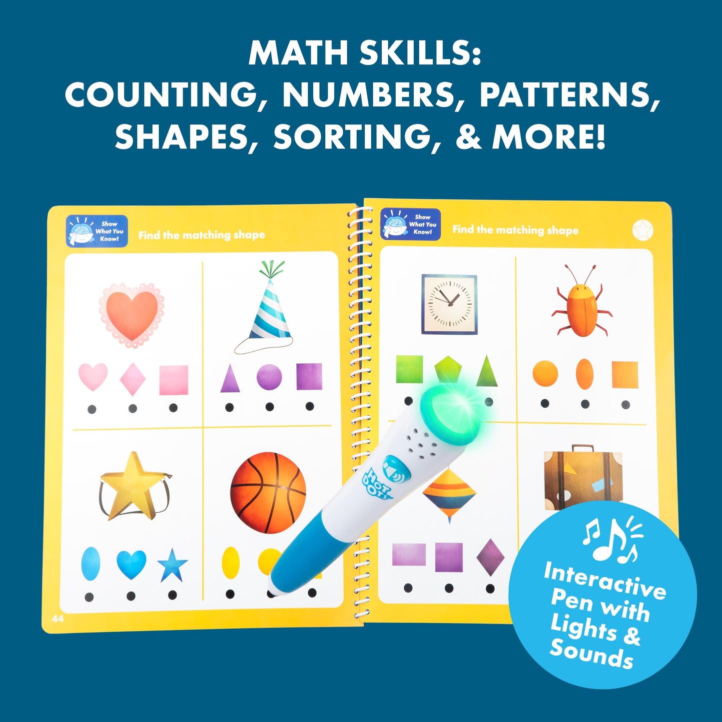 EDUCATIONAL INSIGHTS HOT DOTS LETS LEARN PRE-K MATH