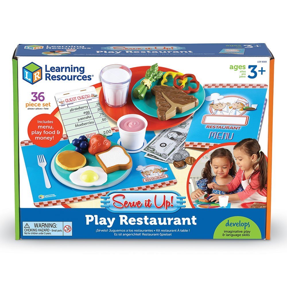 Learning Resources Serve It Up! Play Restaurant, 36 Pieces