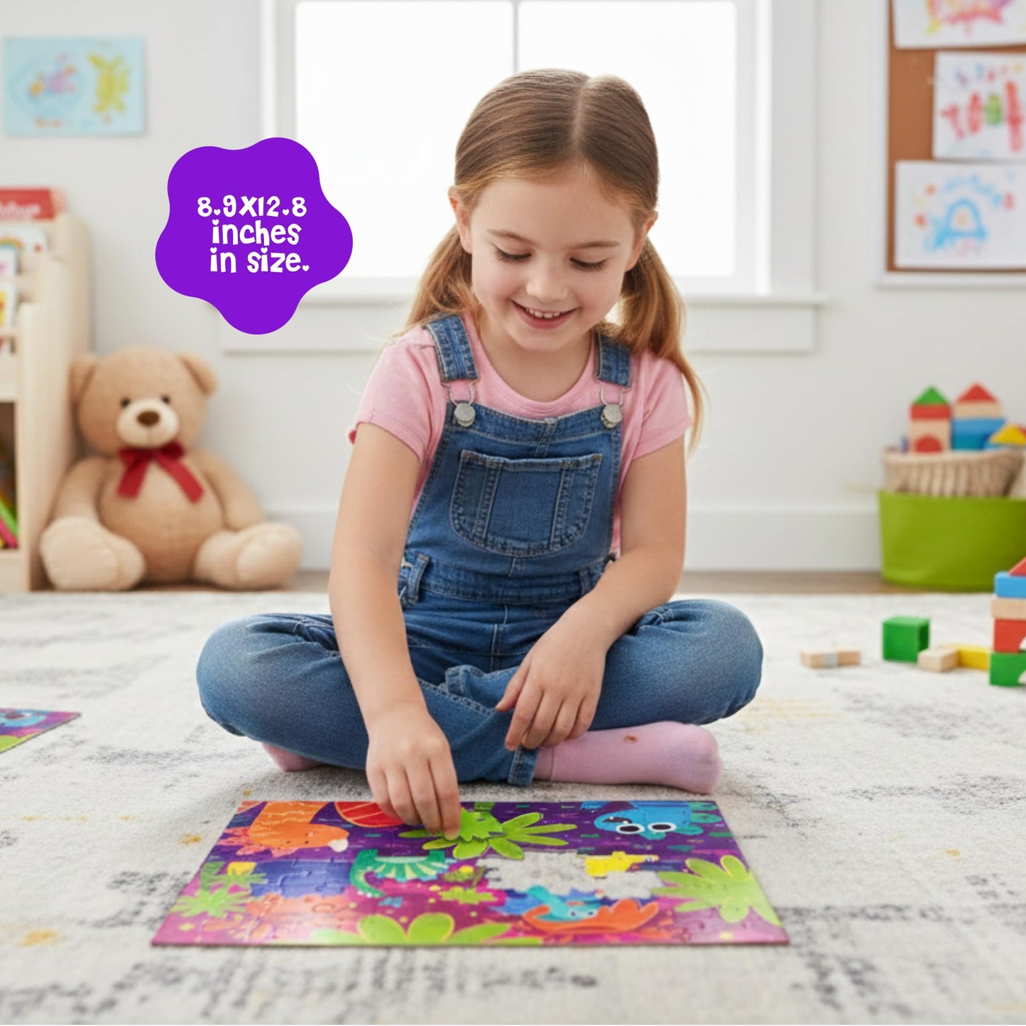 Floor Puzzle Set - 4 Jigsaw Puzzles Value Pack