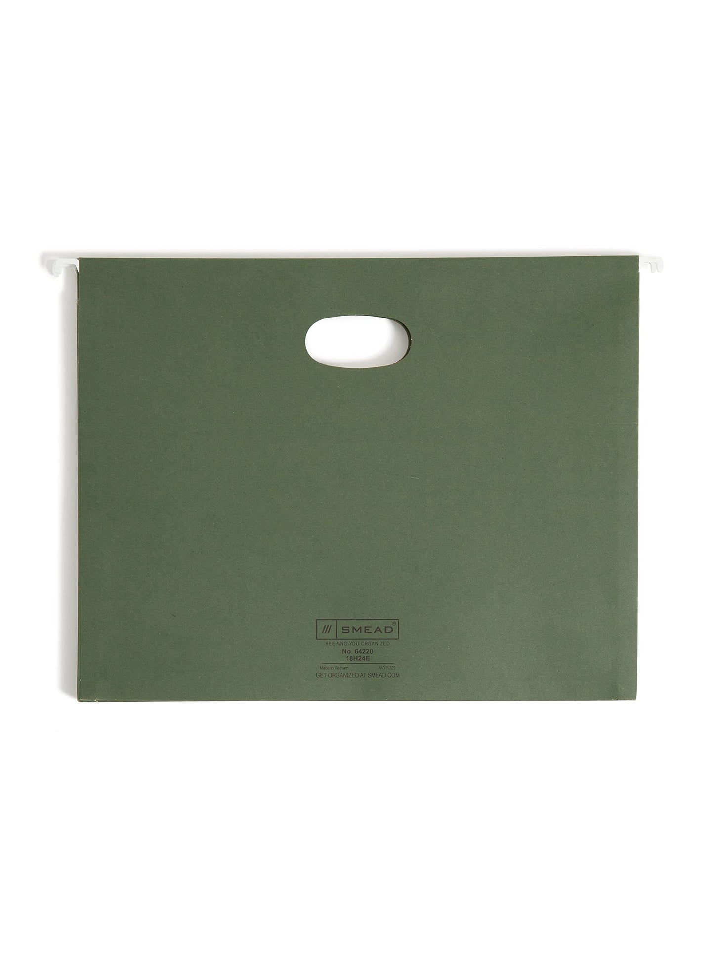 Smead Hanging File Pocket with Full-Height Gusset, 3-1/2" Expansion, Letter Size, Standard Green, 10 per Box (64220)