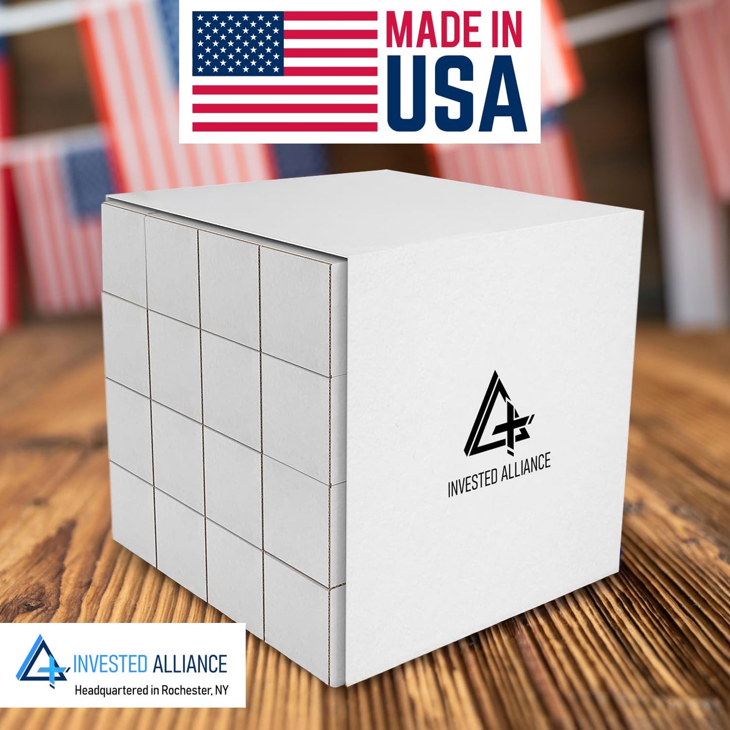 Invested Alliance 16 Trading Card Storage Boxes | Baseball / Sports Card Storage Organizer for TCG, MTG. Baseball, NBA, and Football Cards Box. Magic Card Storage Box.