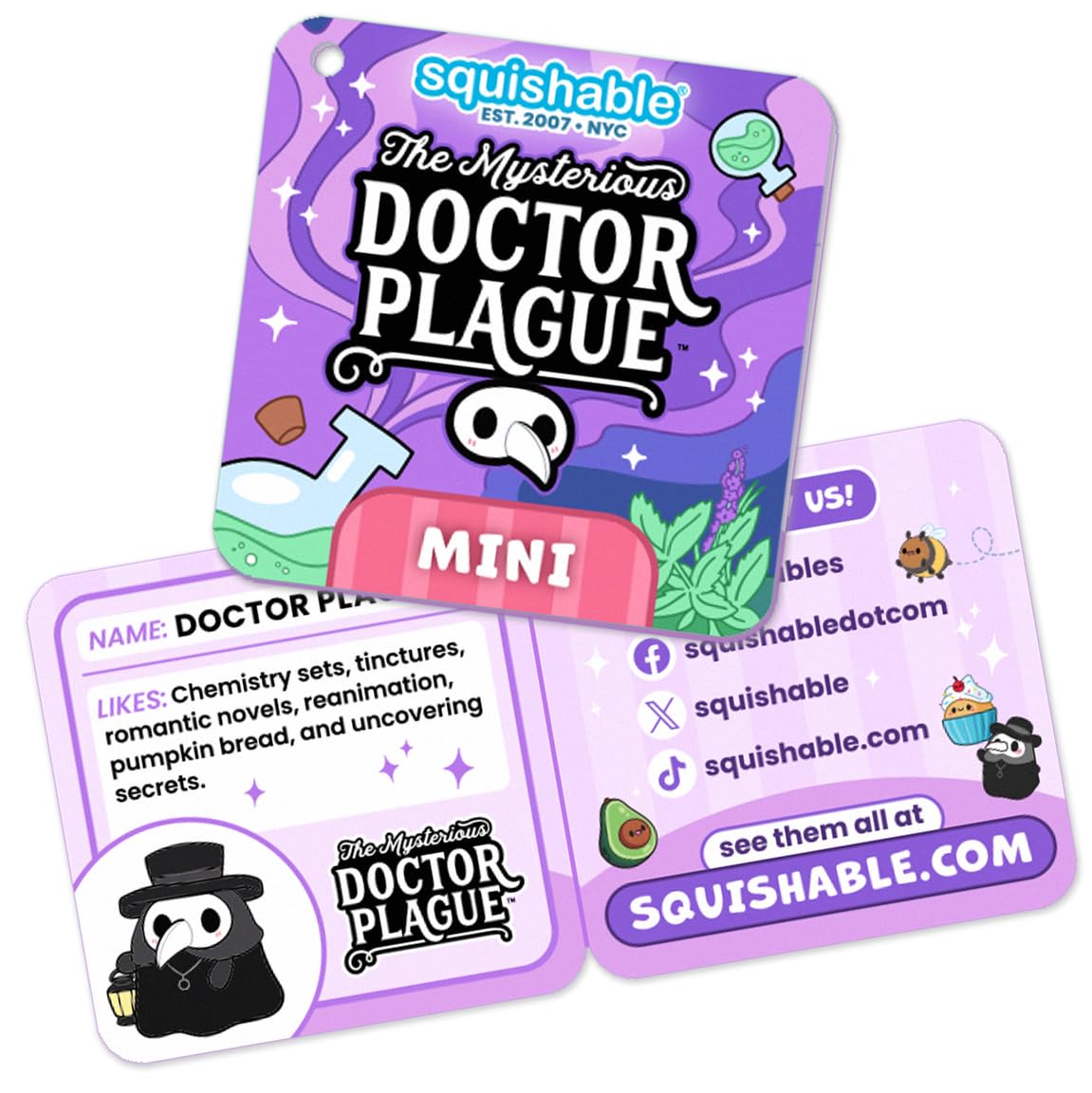 AIVEISI Squishable / Mini Plague Doctor 7" Plush