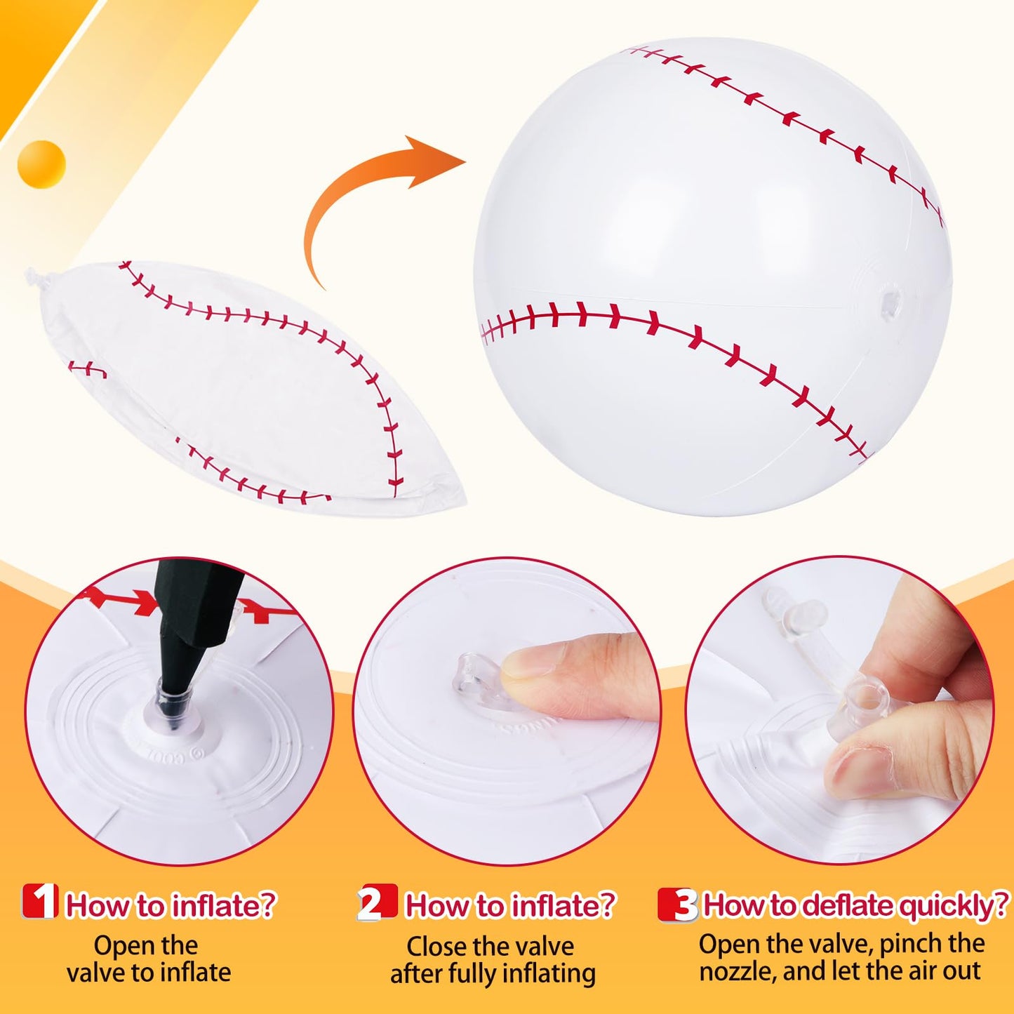 SAYAYA 28 Pieces Inflatable Sports Beach Balls, 8 in Inflatable Ball Basketball, Baseball, Football, Soccer Blow Up Beach Balls for Summer Pool Game Sports Theme Birthday Party Favors