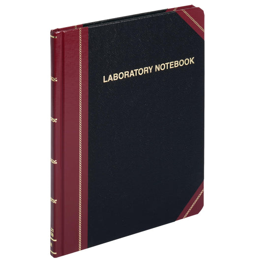 Boorum & Pease L21150R Laboratory Record Book,150 Pages,8-1/8-Inch x10-3/8-Inch,Black/Red